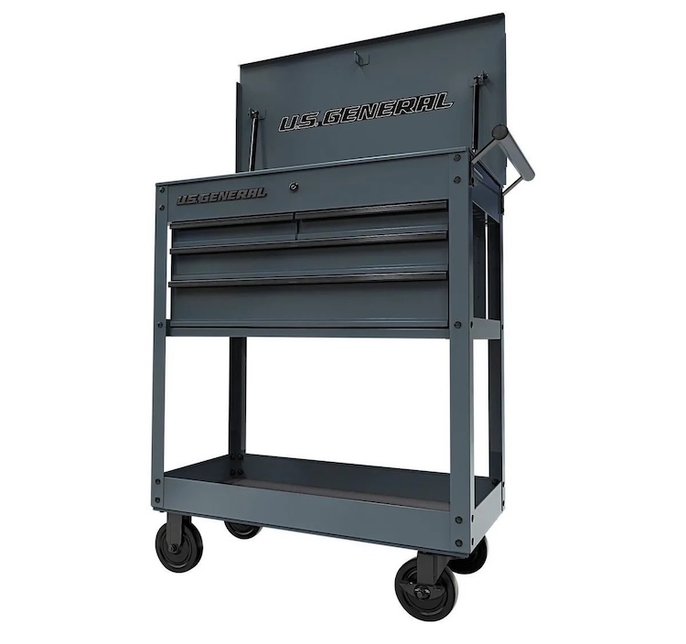 U.S. General 4-Drawer Tech Cart