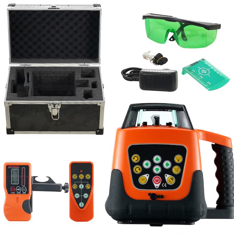 VEVOR 2000-ft Green Self-Leveling Cross-line/Horizontal plane Laser Level Kit