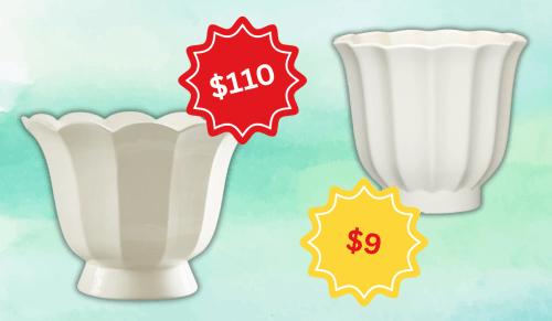 fluted white planters