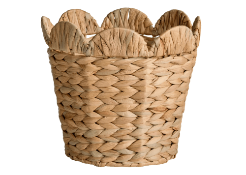 hyacinth scalloped basket