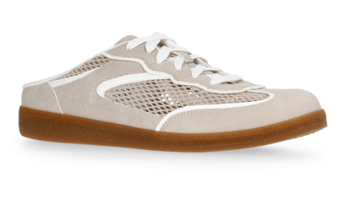 taupe slip-on sneakers