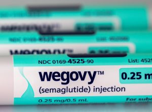 closeup of Wegovy injection pens