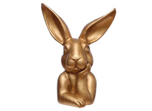 14" Gold Thinking Bunny Tabletop Décor by Ashland®