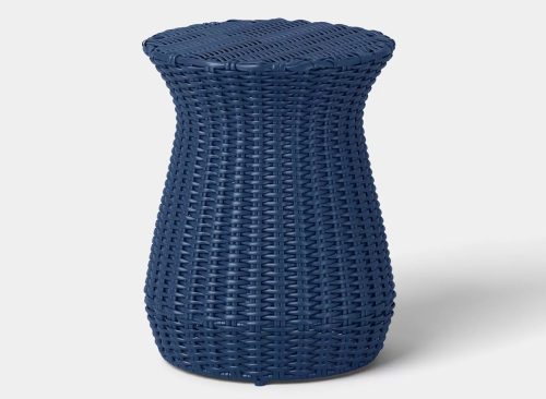 16" Rattan Battery LED Outdoor Lantern Brown - Threshold™