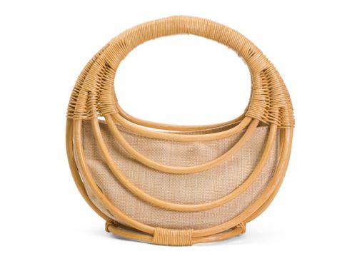 ANTIK KRAFT Solana Bamboo Straw Satchel