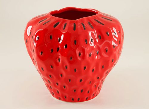 Ceramic Strawberry Vase