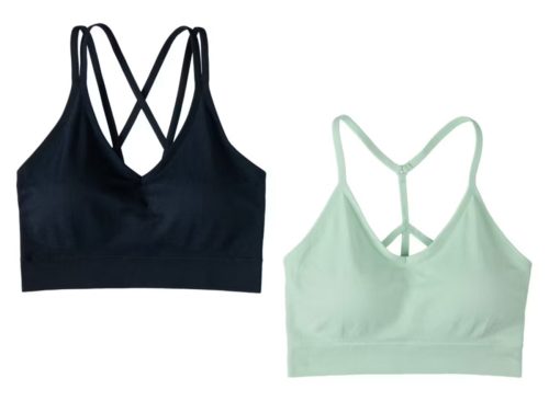 Crane 2 Pack Seamless Comfort Bra - Green & Black, XL