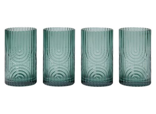 Crofton 12oz Drinkware Set of 4, Green