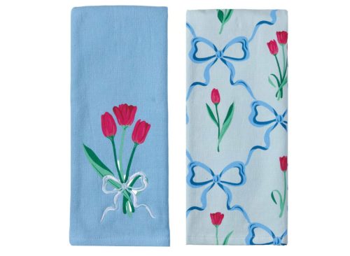 Crofton 2 Pack Easter Kitchen Towels - Tulips