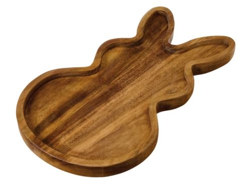 Crofton Easter Bunny Shaped Acacia Wood Board