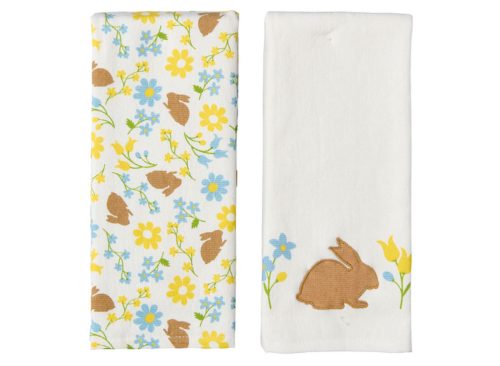 Crofton Floral & Bunnies 2Pk Kitchen Towels