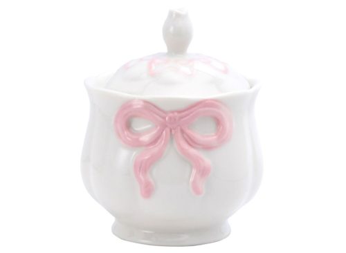 Crofton Pink Bow Sugar Canister