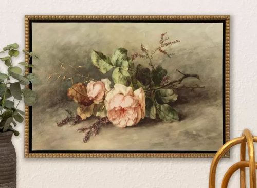 Fallen Roses Canvas Wall Decor