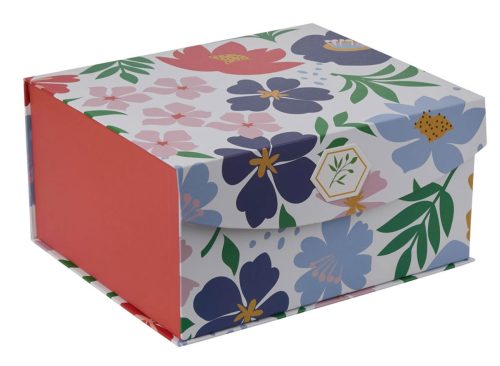 Floral Print Fliptop Storage Box