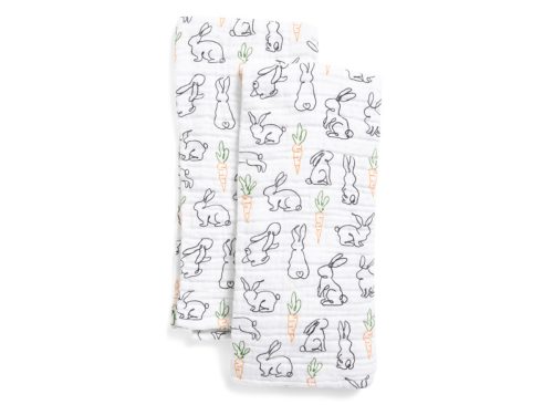 HOUSE & GARDEN Set Of 2 Scribble Bunnies Kitchen Towels