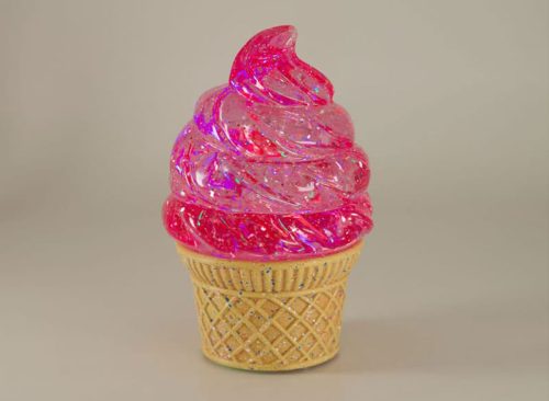Ice Cream Glitter Globe