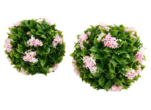 Improvements 13" Faux Crepe Myrtle Spheres - Set of 2