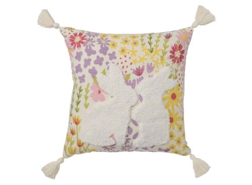 KIRKTON HOUSE 18" x 18" Easter Decor Pillow - Floral Square