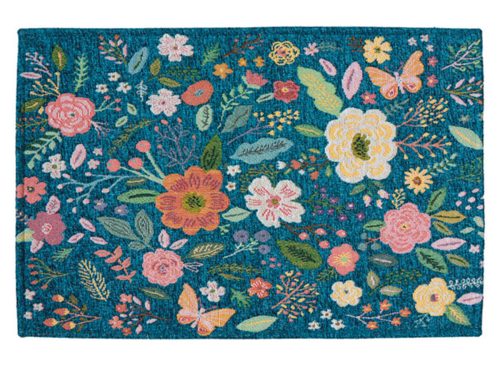 KIRKTON HOUSE 20x30 Chenille Accent Mat - Flower Arrangement