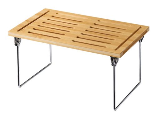  KIRKTON HOUSE Bamboo Kitchen Organizer, Stackable Shelf, Natural