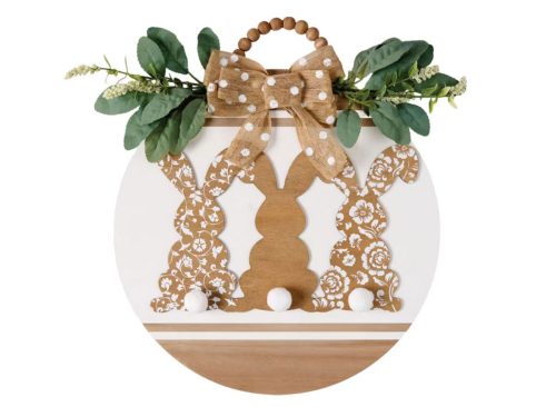 KIRKTON HOUSE Easter Circle Sign - Bunny Trio