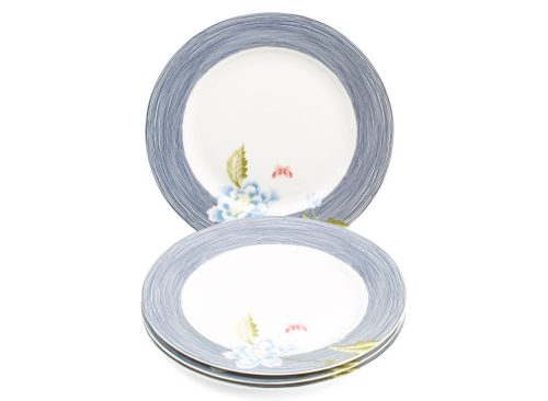 LAURA ASHLEY 4pc 7.75in Porcelain Plates