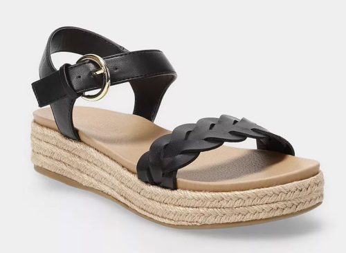 LC Lauren Conrad Jodee Braid Women's Flatform Woven Strap Sandals