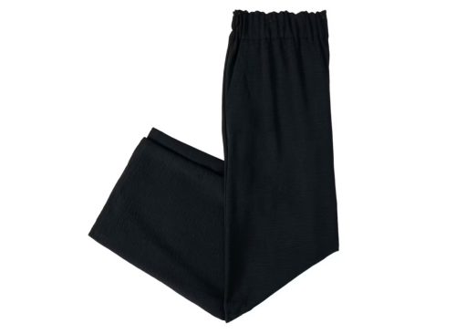 Ladies Crinkle Pull On Pant - Black, M