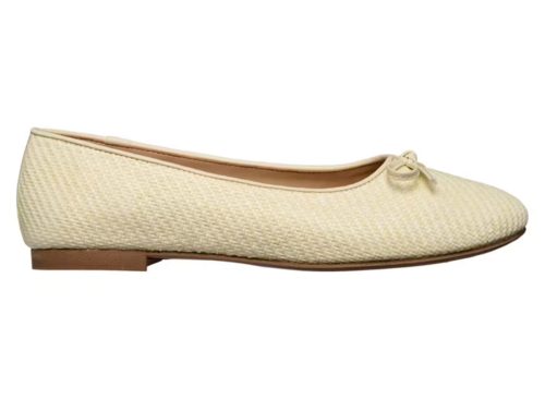 Ladies Slip On Flats - Cream, 9