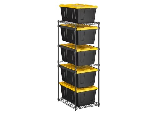 Member's Mark 5-Tier Storage Tote Rack, 23.2"W x 31"D x 69.5"H