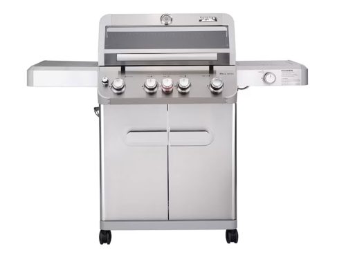 Monument Mesa 405BZ Stainless Steel 5 -Burner Infrared Liquid Propane Gas Grill 1 -Side Burner