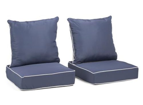NAUTICA 2pk Solid T-spun Deep Seat Outdoor Cushions