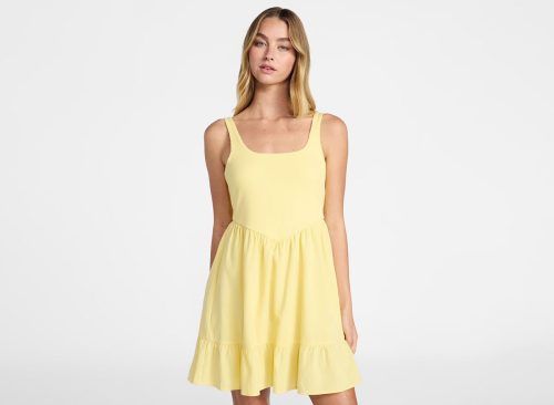 No Boundaries Mixed Media Mini Dress, Women's XXS-XXL