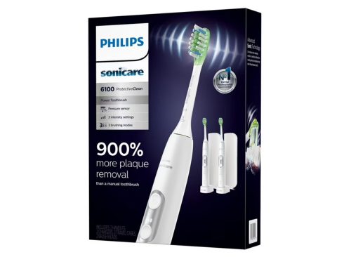 Philips Sonicare 6100 ProtectiveClean Power Toothbrush, 2 pk., Choose Color
