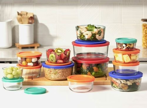 Pyrex Simply Store 28-Piece Glass Food Storage Set