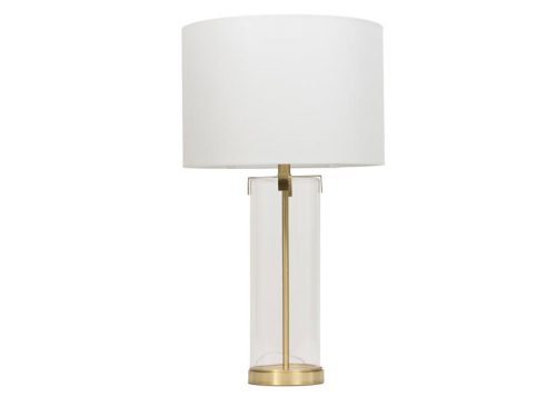 SURYA 28in Wanaka Glass Table Lamp
