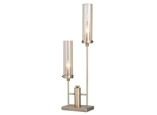 Silver Iron Modern Accent Lamp
