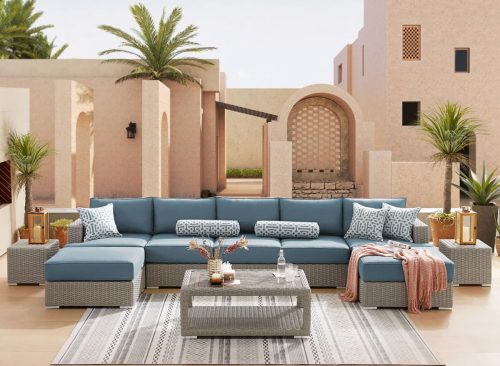 Sirio Niko 10-piece Outdoor Patio Modular Seating Set