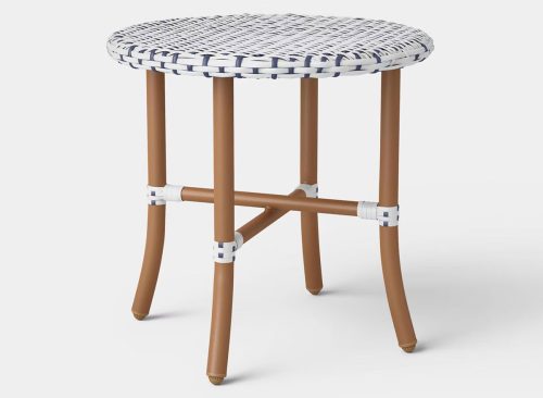 Wicker Round French Cafe Portable Dining Table Natural - Threshold™