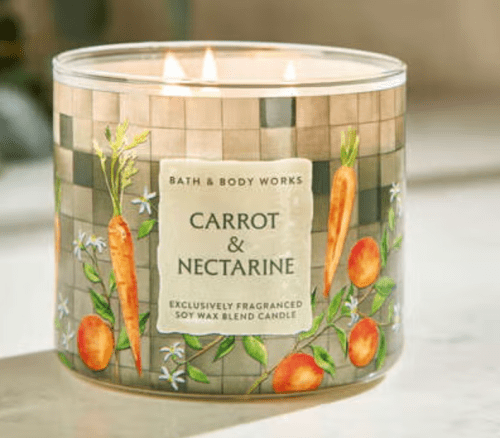 Carrot and Nectarine candle