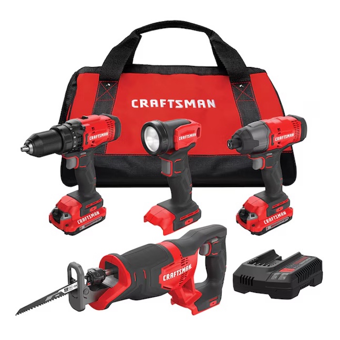 Craftsman 4-Tool Power Tool Combo Kit