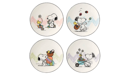 peanuts easter plates