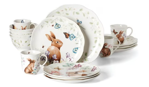 easter bunny dishes