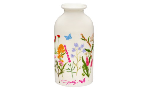 floral ceramic vase