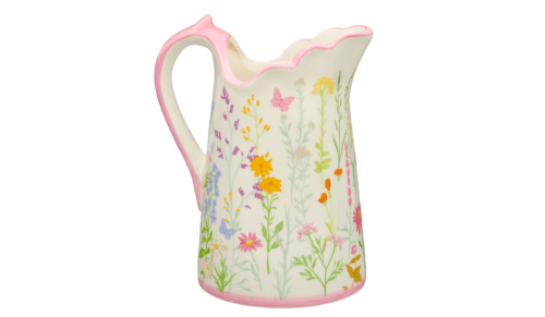 floral pitcher