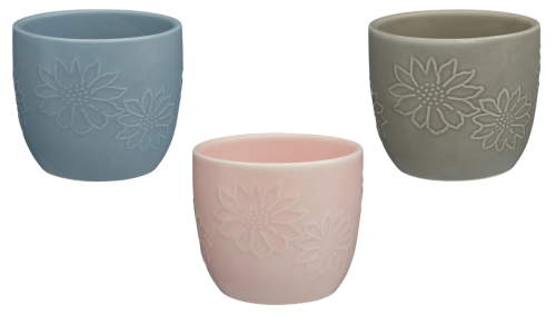 floral ceramic planters