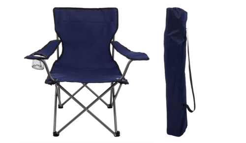 navy blue foldable outdoor chair