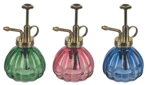 colored glass plant misters