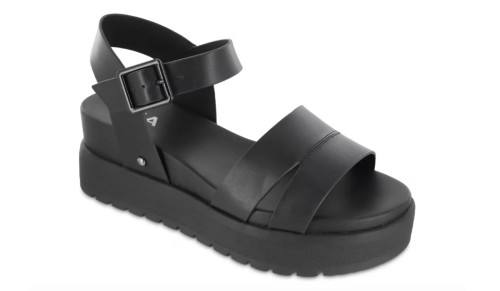 black sandals