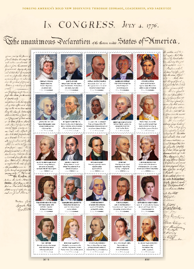 Figures of the American Revolution Stamps